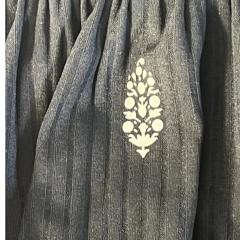Free People FP Movement Give It A Whirl Skort Black Ribbed Athletic Mini Skirt L - Picture 3 of 7